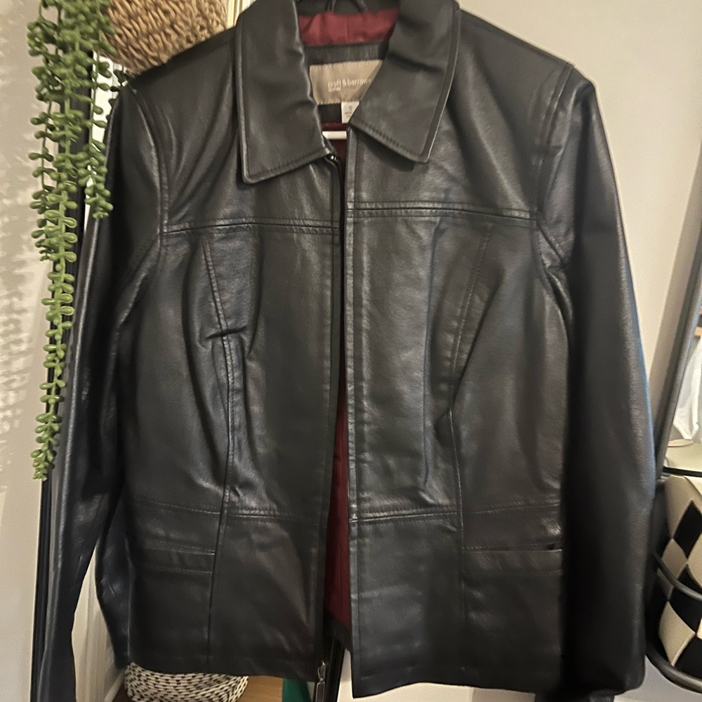 Croft & Barrow Black Leather Jacket